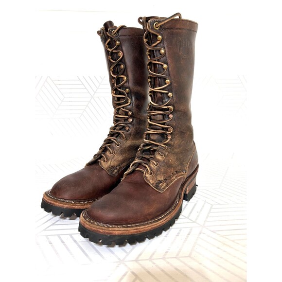 White's Men's size 8 B Hunter Vibram Handmade Spokane Washington Leather Boots - Picture 5 of 16